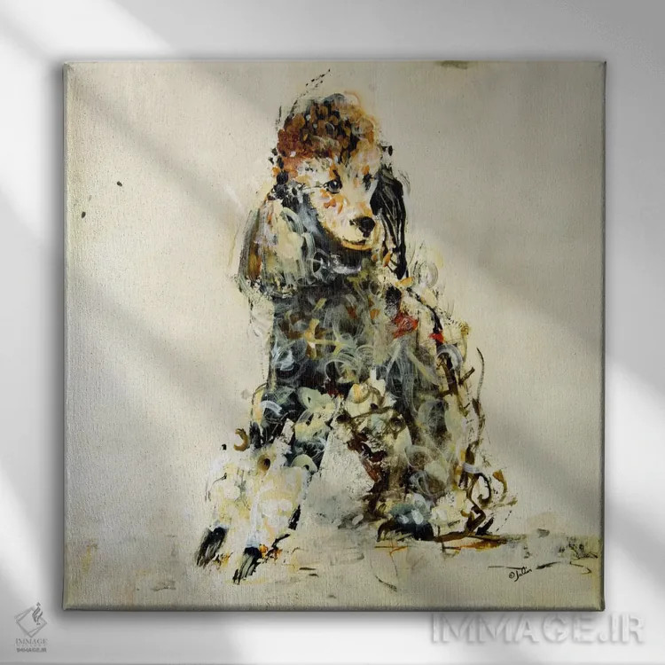 تابلو دکوراتیو کوکو اثر جولیان اسپنسر - نمای روبهرو روی دیوار