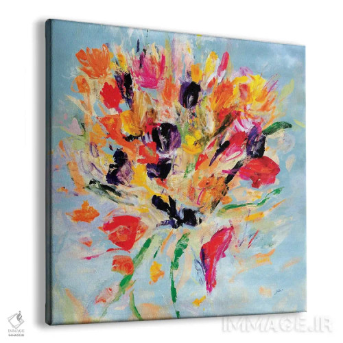 تابلو انتزاعی مرا ببوس گلی اثر جولیان اسپنسر - نمای پرسپکتیو محصول