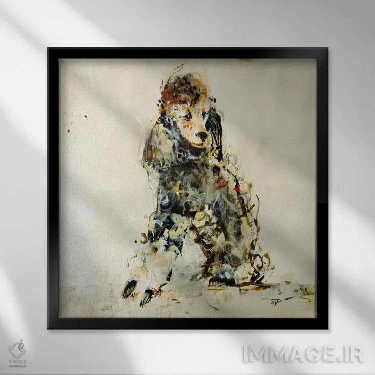 تابلو دکوراتیو کوکو اثر جولیان اسپنسر - نمای قابدار مشکی