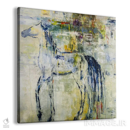 تابلو دکوراتیو پونی بریتانیایی اثر جولیان اسپنسر - نمای پرسپکتیو محصول