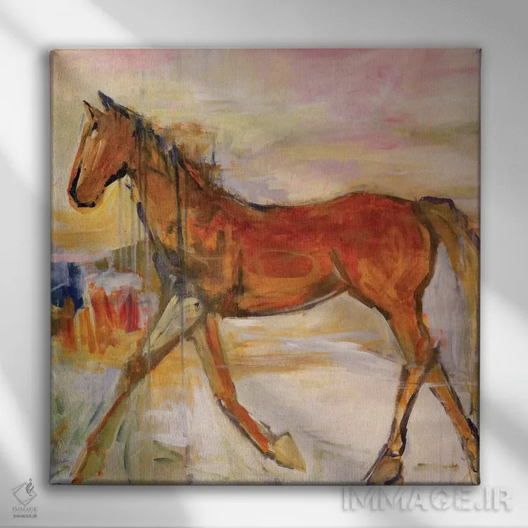 تابلو دکوراتیو در حال حرکت اثر جولیان اسپنسر - نمای روبهرو روی دیوار