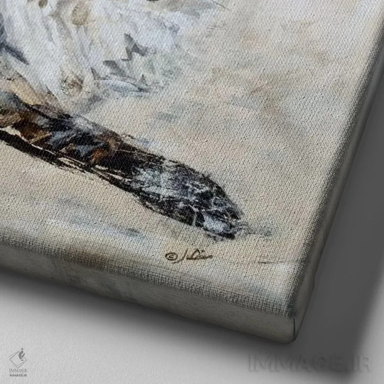 تابلو مدرن تولوز اثر جولیان اسپنسر - نمای نزدیک بافت بوم