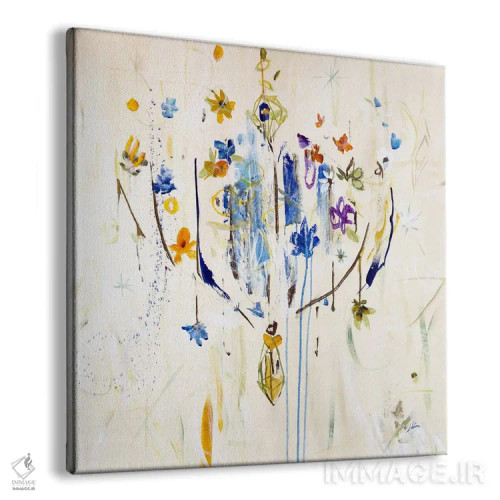 تابلو انتزاعی لوستر طبیعی ۲ اثر جولیان اسپنسر - نمای پرسپکتیو محصول