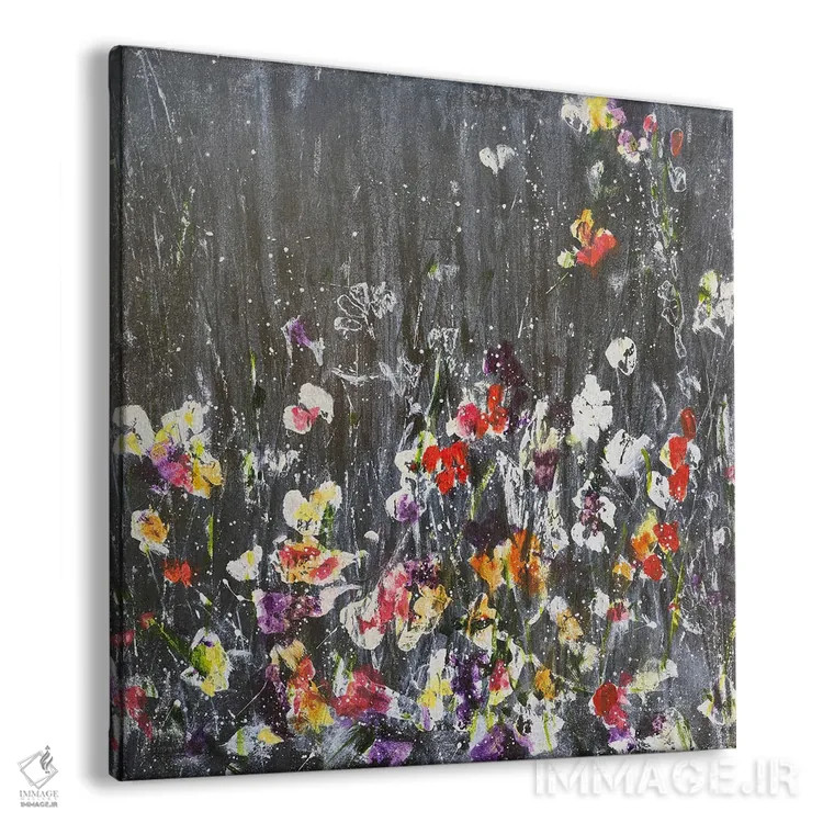 تابلو انتزاعی رازهای شبانه اثر جولیان اسپنسر - نمای پرسپکتیو محصول