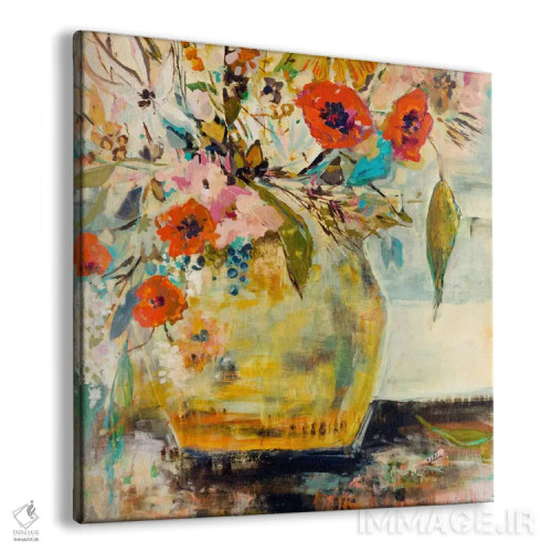 تابلو دکوراتیو شقایق و دیگر گل ها اثر جولیان اسپنسر - نمای پرسپکتیو محصول