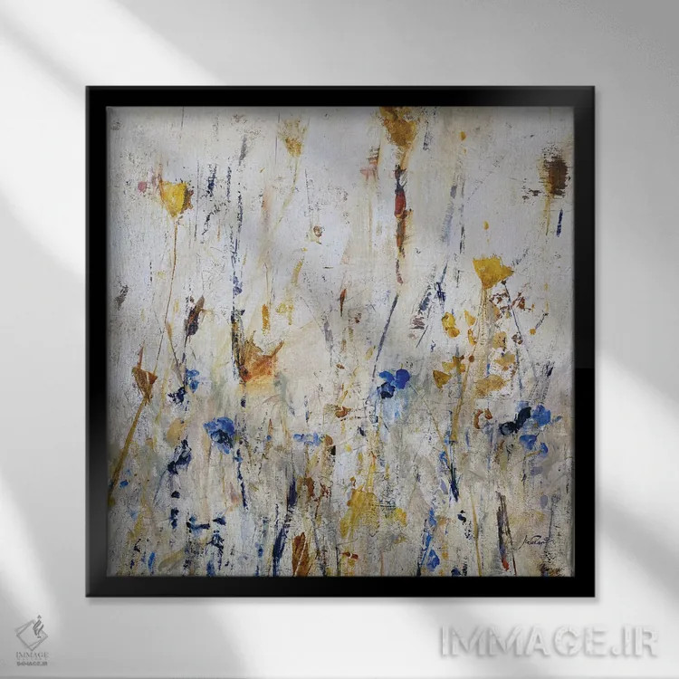 تابلو انتزاعی دید حشره ای ۲ اثر جولیان اسپنسر - نمای قابدار مشکی