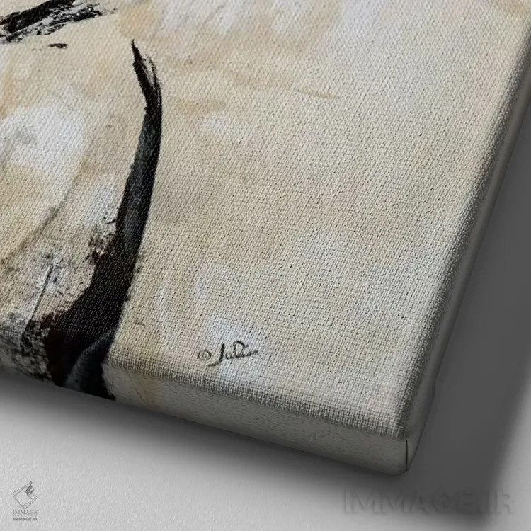 تابلو دکوراتیو یاس اثر جولیان اسپنسر - نمای نزدیک بافت بوم