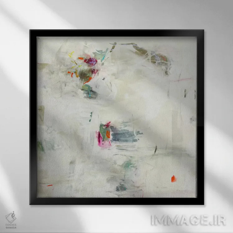 تابلو مینیمال بیان اثر جولیان اسپنسر - نمای قابدار مشکی