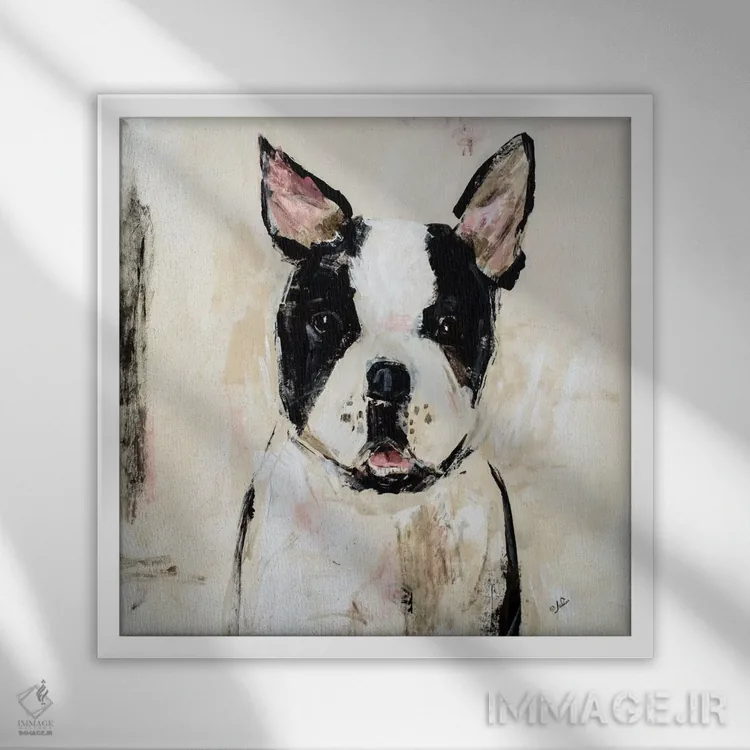 تابلو دکوراتیو یاس اثر جولیان اسپنسر - نمای قابدار سفید