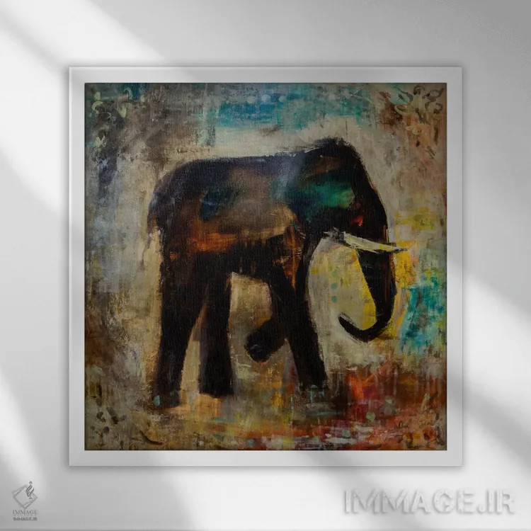 تابلو دکوراتیو قوی و خردمند I اثر جولیان اسپنسر - نمای قابدار سفید