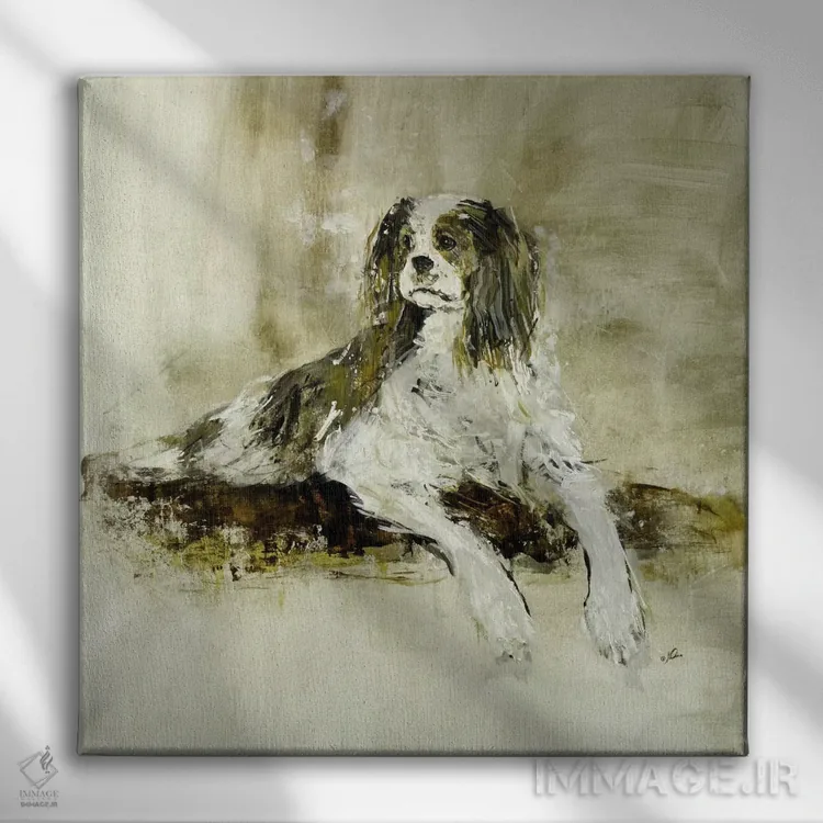 تابلو مدرن وینستون اثر جولیان اسپنسر - نمای روبهرو روی دیوار