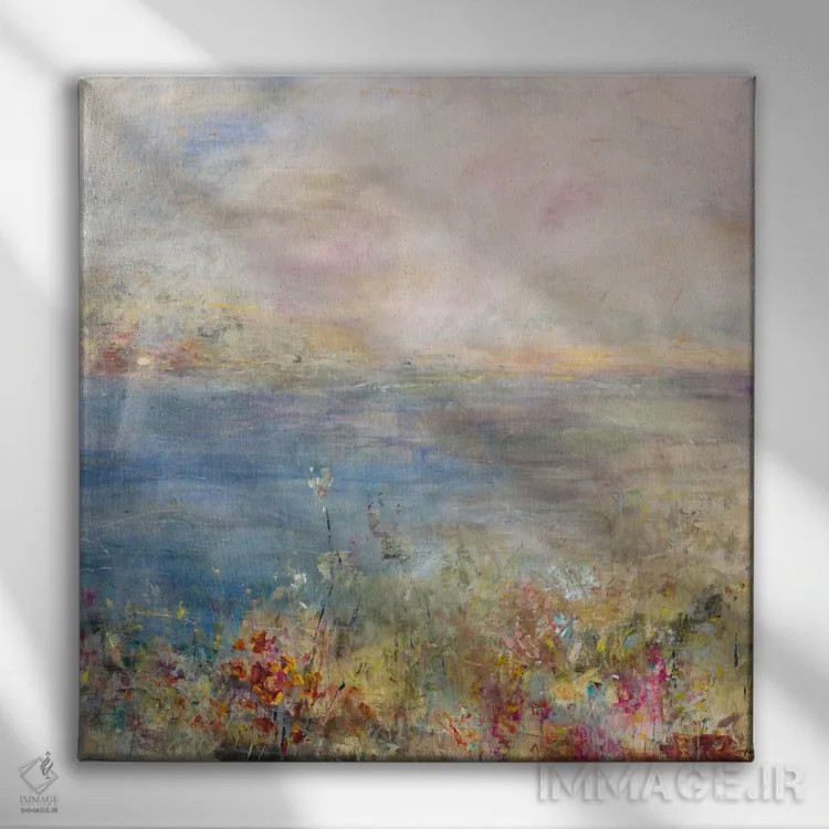 تابلو انتزاعی شاید یک رویا اثر جولیان اسپنسر - نمای روبهرو روی دیوار
