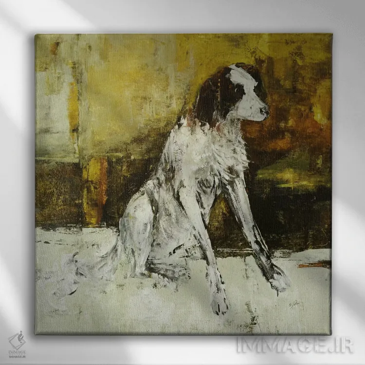 تابلو مدرن لویی اثر جولیان اسپنسر - نمای روبهرو روی دیوار