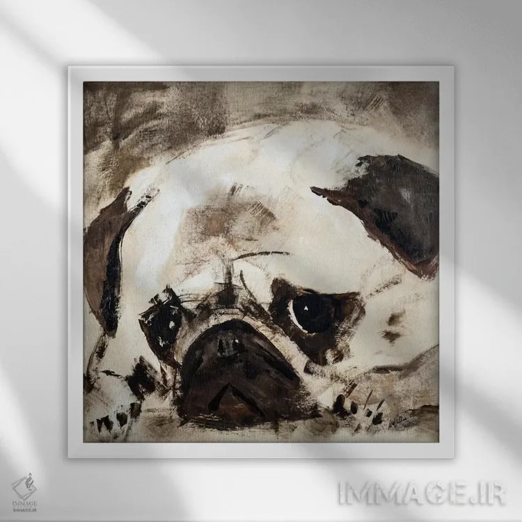 تابلو دکوراتیو پرسیوال اثر جولیان اسپنسر - نمای قابدار سفید