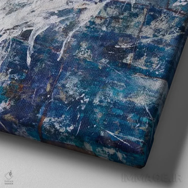 تابلو دکوراتیو همسفر اثر جولیان اسپنسر - نمای نزدیک بافت بوم