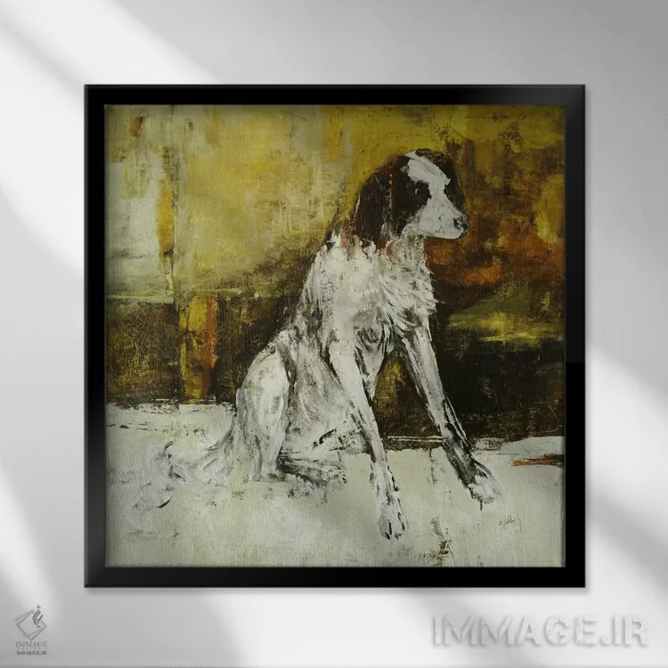 تابلو مدرن لویی اثر جولیان اسپنسر - نمای قابدار مشکی