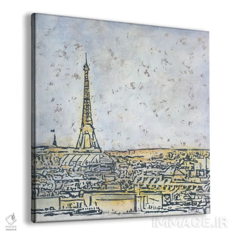 تابلو دکوراتیو کارت پستال پاریس اثر جولیان اسپنسر - نمای پرسپکتیو محصول