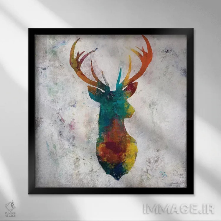 تابلو دکوراتیو جام نقاشی شده اثر جولیان اسپنسر - نمای قابدار مشکی