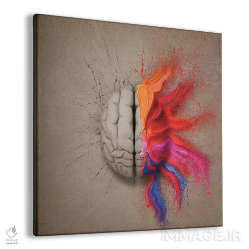 تابلو دکوراتیو مغز خلاق اثر یوهان سوانپوئل - نمای پرسپکتیو محصول