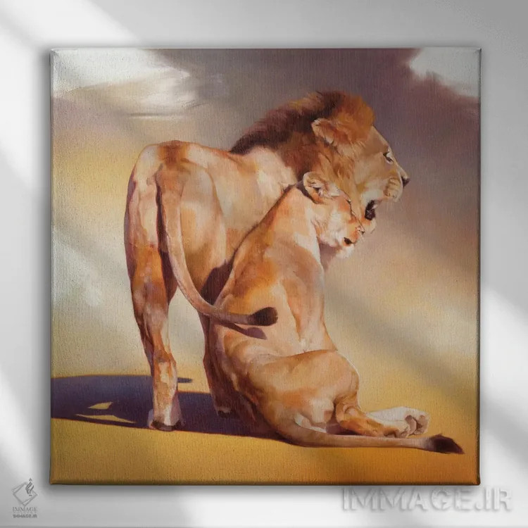 تابلو دکوراتیو درخشش پس از غروب اثر جولی تی. چاپمن - نمای روبهرو روی دیوار