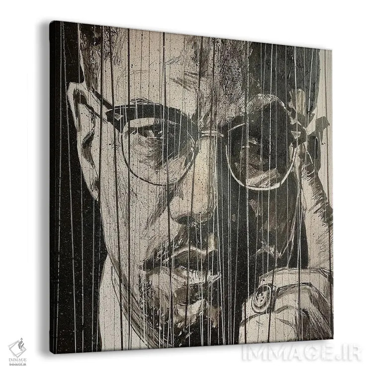 تابلو دکوراتیو مالکوم ایکس اثر جوئل تش - نمای پرسپکتیو محصول