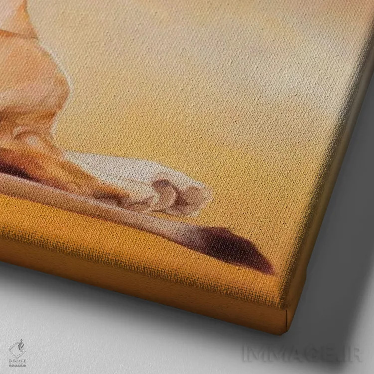 تابلو دکوراتیو درخشش پس از غروب اثر جولی تی. چاپمن - نمای نزدیک بافت بوم