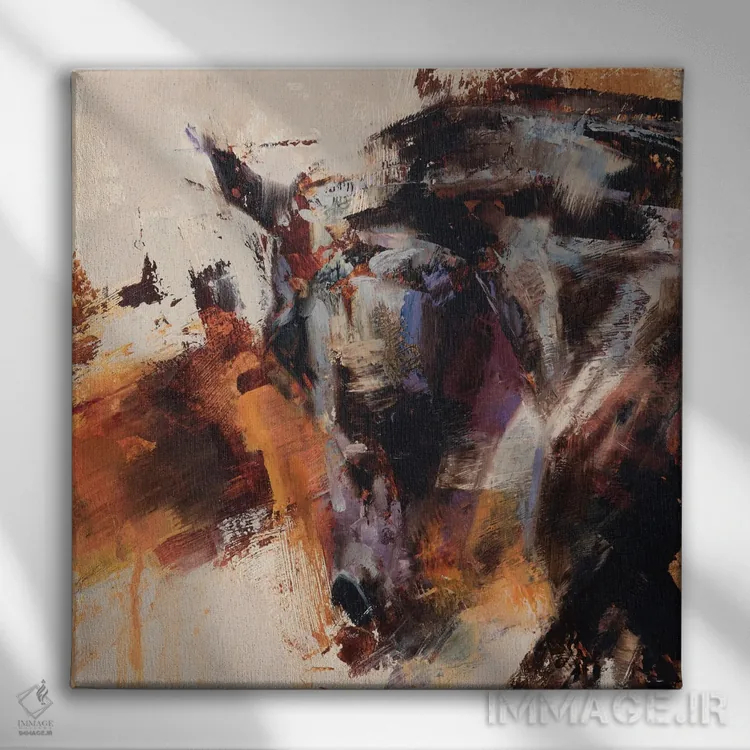 تابلو دکوراتیو منحنی صیقلی اثر جولی تی. چاپمن - نمای روبهرو روی دیوار