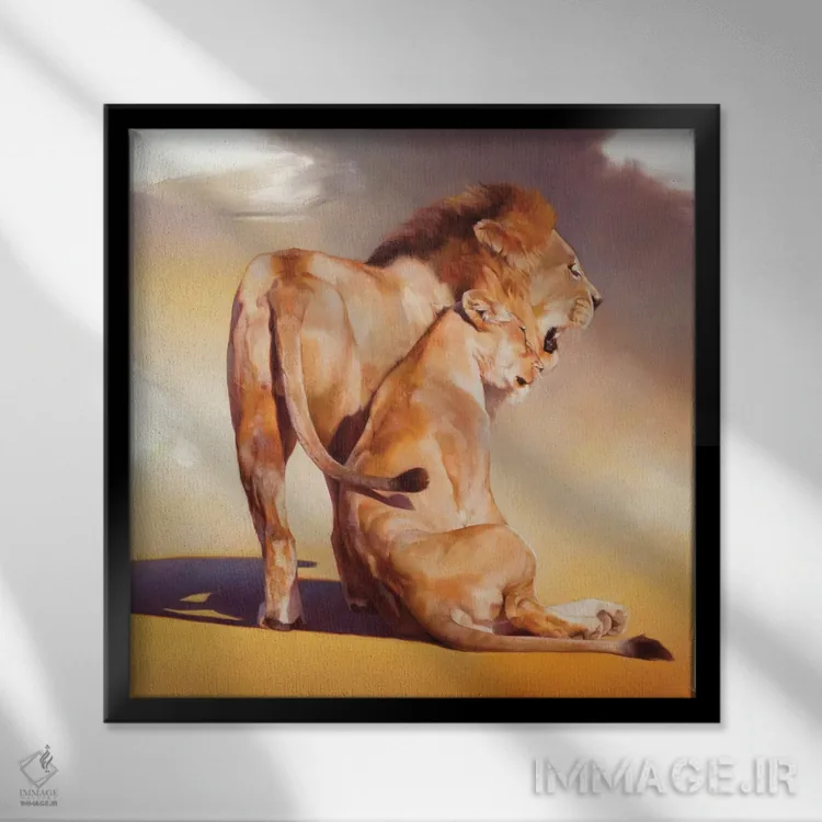 تابلو دکوراتیو درخشش پس از غروب اثر جولی تی. چاپمن - نمای قابدار مشکی