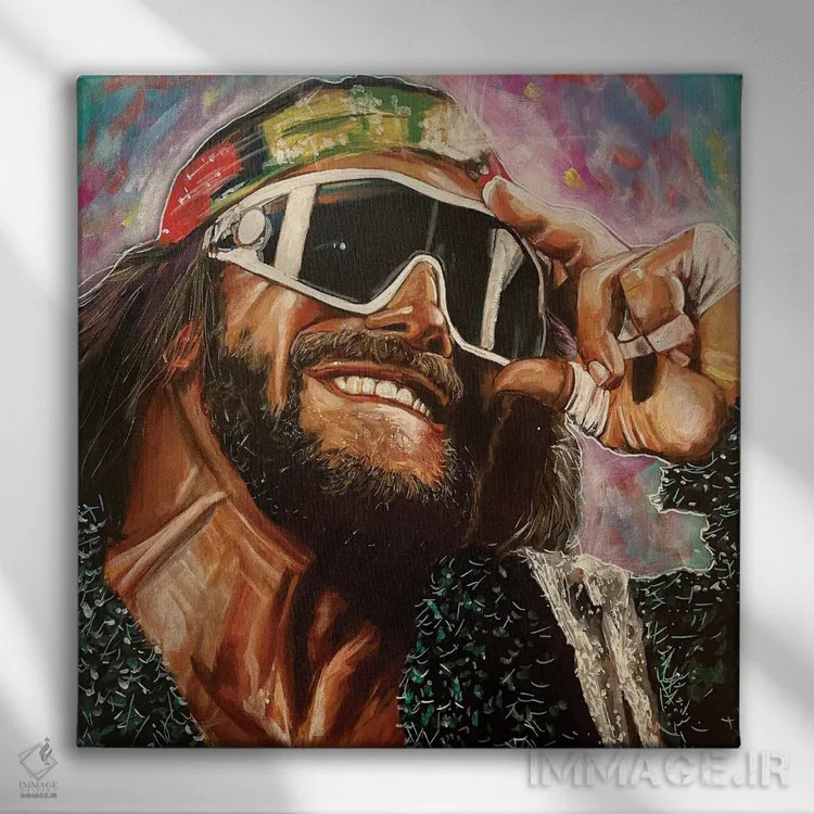 تابلو دکوراتیو ماچو من رندی ساویج اثر جوئل تش - نمای روبهرو روی دیوار