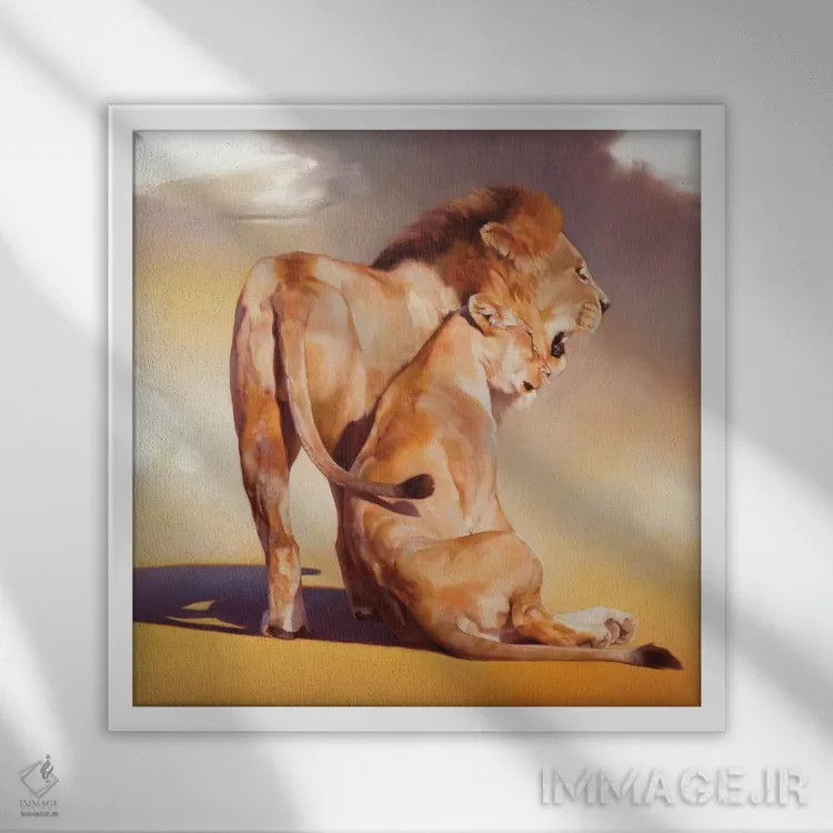 تابلو دکوراتیو درخشش پس از غروب اثر جولی تی. چاپمن - نمای قابدار سفید