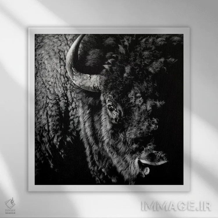 تابلو دکوراتیو پا برجا شماره ۳ اثر جولی تی. چاپمن - نمای قابدار سفید