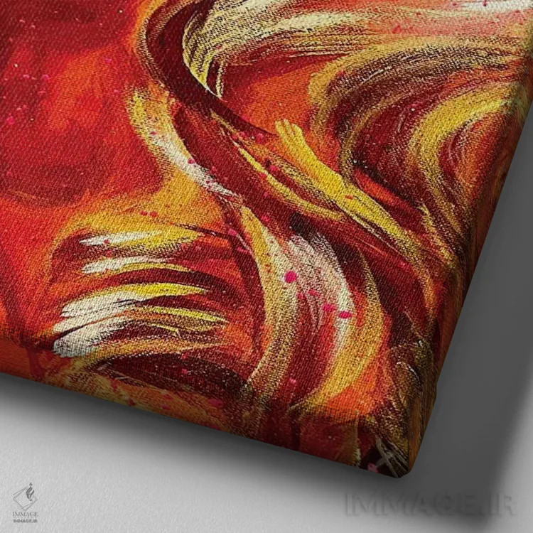 تابلو دکوراتیو دالی پارتون اثر جوئل تش - نمای نزدیک بافت بوم