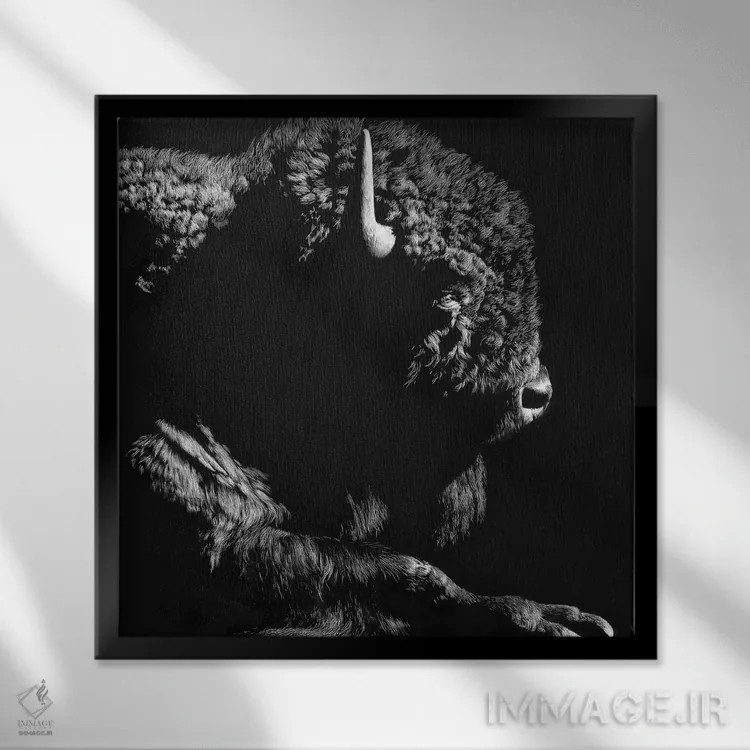 تابلو دکوراتیو فقط در حال آرامش اثر جولی تی. چاپمن - نمای قابدار مشکی