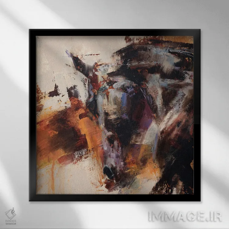 تابلو دکوراتیو منحنی صیقلی اثر جولی تی. چاپمن - نمای قابدار مشکی