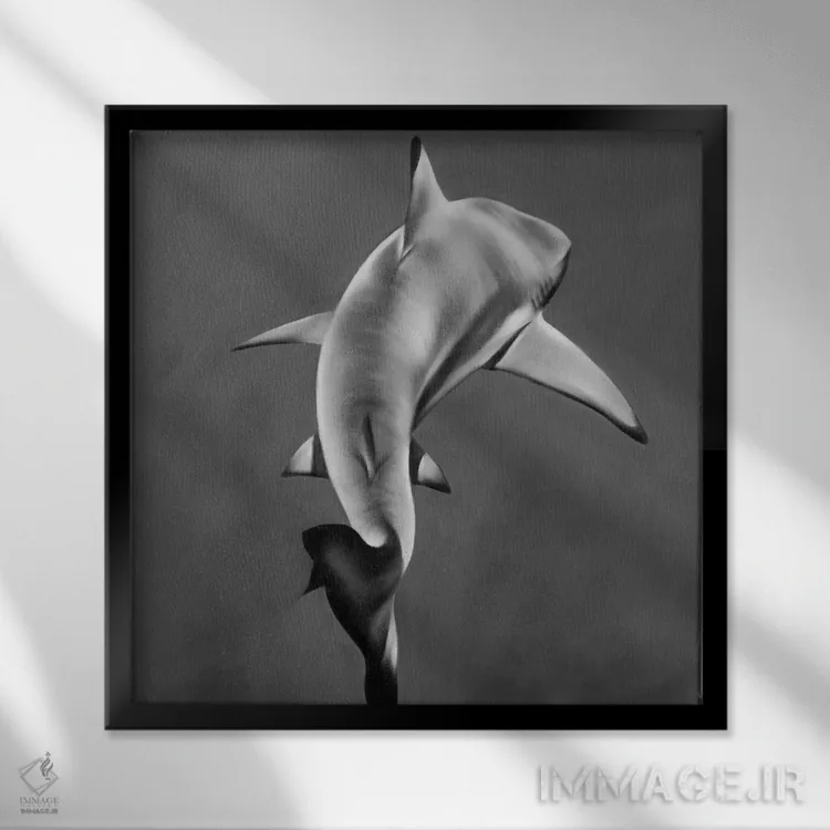 تابلو دکوراتیو کارگاه بافندگی اثر جودی توماس - نمای قابدار مشکی