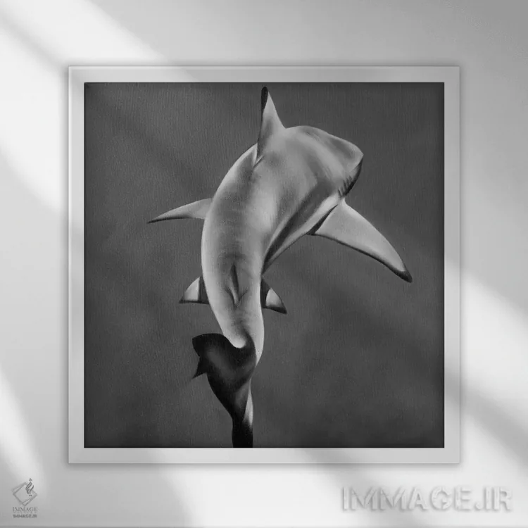 تابلو دکوراتیو کارگاه بافندگی اثر جودی توماس - نمای قابدار سفید