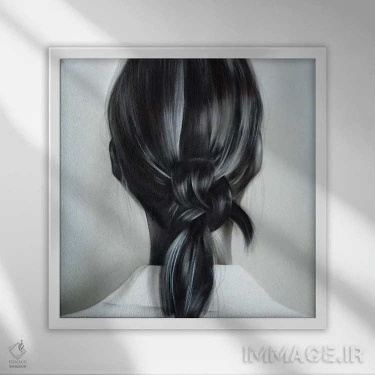 تابلو دکوراتیو نگاه کن کنار ۲ اثر جودی توماس - نمای قابدار سفید