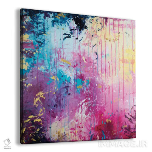 تابلو انتزاعی جای شاد اثر جولیا بادو - نمای پرسپکتیو محصول