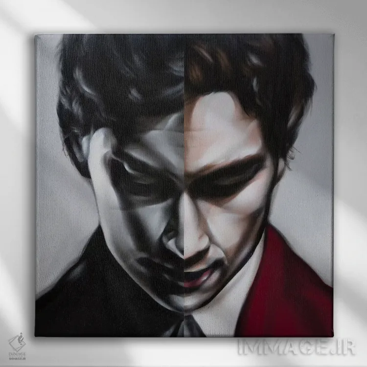 تابلو دکوراتیو جایی که من تمام می شوم و تو آغاز می شوی اثر جودی توماس - نمای روبهرو روی دیوار