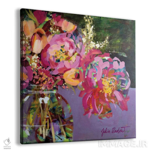 تابلو دکوراتیو زیبایی فراوان در یک شیشه اثر جولیا بادو - نمای پرسپکتیو محصول