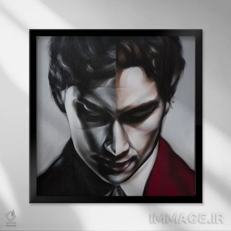 تابلو دکوراتیو جایی که من تمام می شوم و تو آغاز می شوی اثر جودی توماس - نمای قابدار مشکی