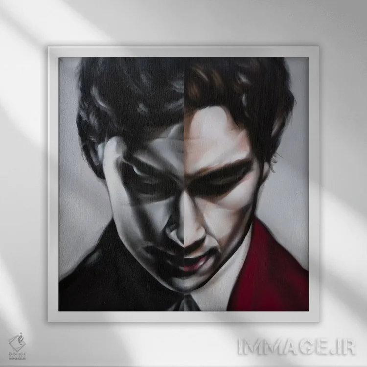 تابلو دکوراتیو جایی که من تمام می شوم و تو آغاز می شوی اثر جودی توماس - نمای قابدار سفید