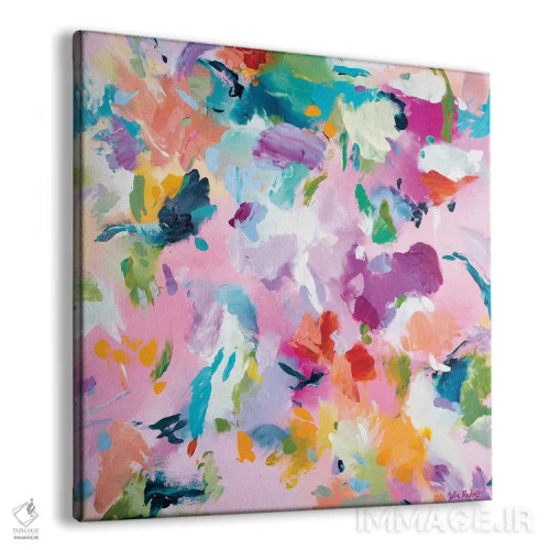 تابلو انتزاعی باغ وحشی اثر جولیا بادو - نمای پرسپکتیو محصول