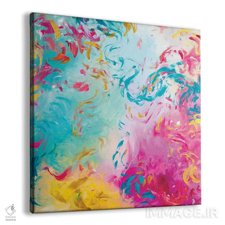 تابلو انتزاعی همه چیز را باز کن اثر جولیا بادو - نمای پرسپکتیو محصول