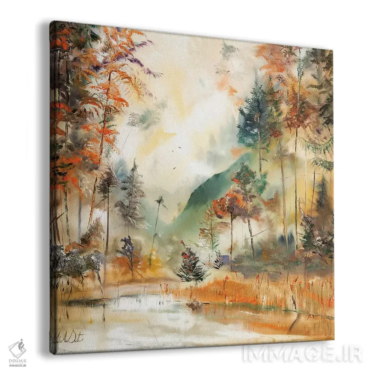 تابلو انتزاعی انتظار شادی اثر جولی ان اسکات - نمای پرسپکتیو محصول