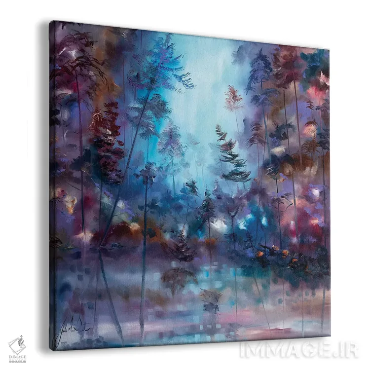 تابلو انتزاعی انتظار با ایمان اثر جولی ان اسکات - نمای پرسپکتیو محصول