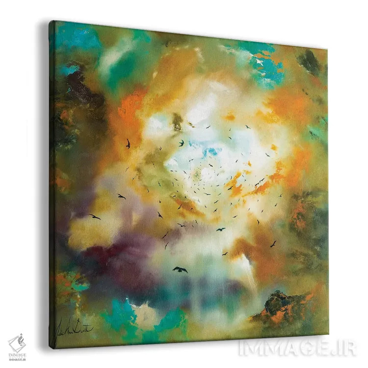تابلو انتزاعی پروازهای خیال ۳ اثر جولی ان اسکات - نمای پرسپکتیو محصول