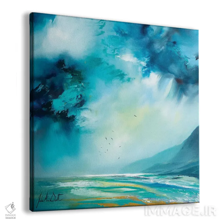 تابلو انتزاعی چیزی در راه است اثر جولی ان اسکات - نمای پرسپکتیو محصول