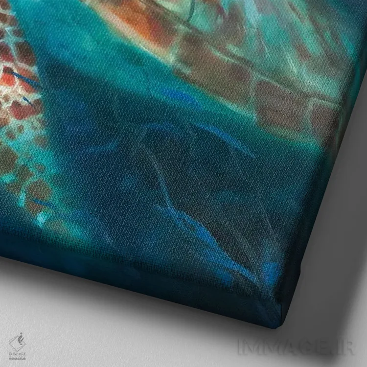 تابلو دکوراتیو دریاهای آرامش ۶ اثر جولی ان اسکات - نمای نزدیک بافت بوم