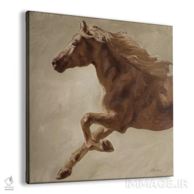 تابلو دکوراتیو قدم زدن اسب اثر جولیان مارکو - نمای پرسپکتیو محصول